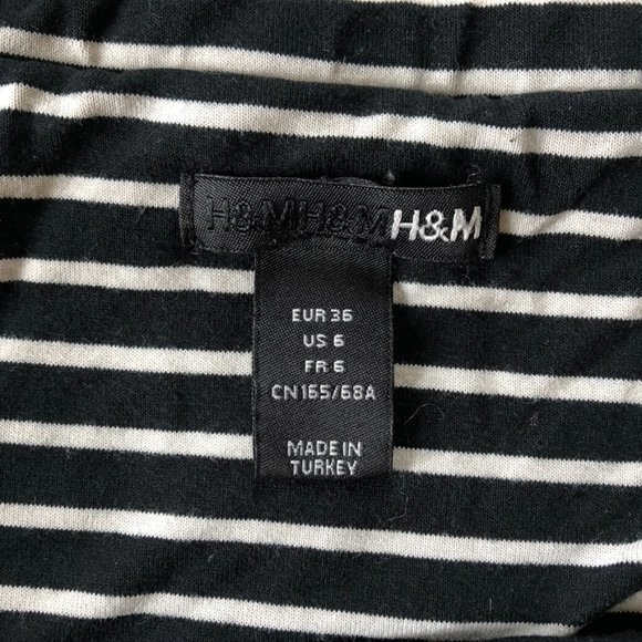 H & M Pull On Striped A-Line Skirt - 6 - Picture 3 of 6